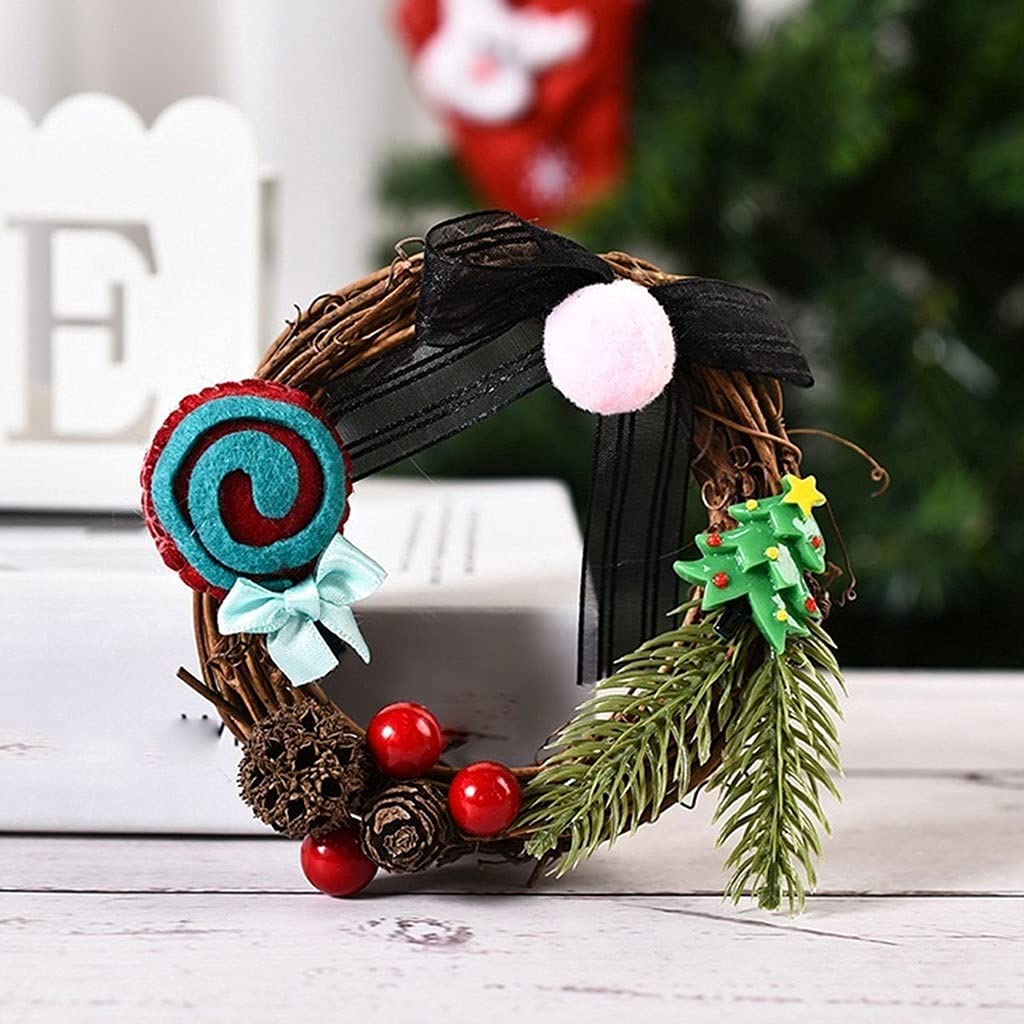 Amazon.co.jp: ガーランド籐リング造花ガーランドクリスマスリースDIY 