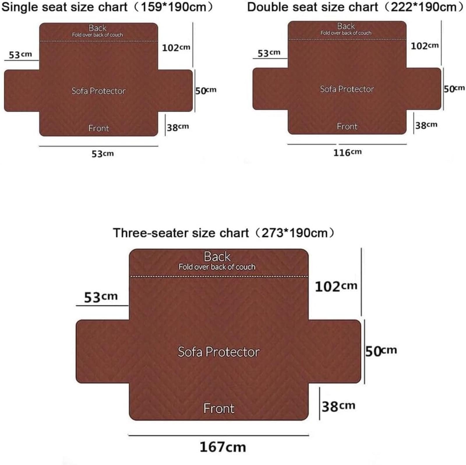 Sesselschoner Mit Armlehne Sessel üBerzug rutschfest Mit Aufbewahrungstasche SesselüBerwüRfe Armlehnenschoner BezüG FüR Zuhause Mit Kindern Und Haustieren,Gray-1Sitz(53x190cm) (Packung mit 2)