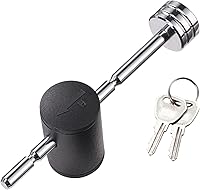 Vista 1 de CZC AUTO Cerradura de Acoplador de Lengüeta de Remolque Ajustable Cerradura de Pasador de Acoplador de Remolque, Diámetro 1/4 Pulgada, 3 Pulgadas