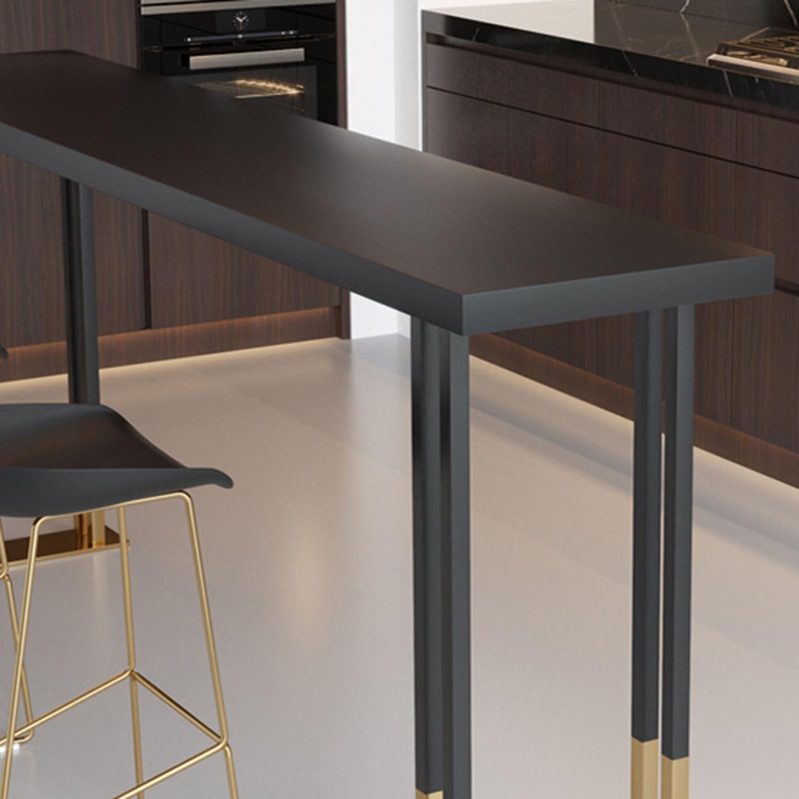 Stehtisch Hoher Stehtisch Aus Massivholz Schmaler Langer Stehtisch Langer Frühstückstisch Für Kleine Räume Küche Esszimmer Ohne Hocker A,120 * 40 * 105