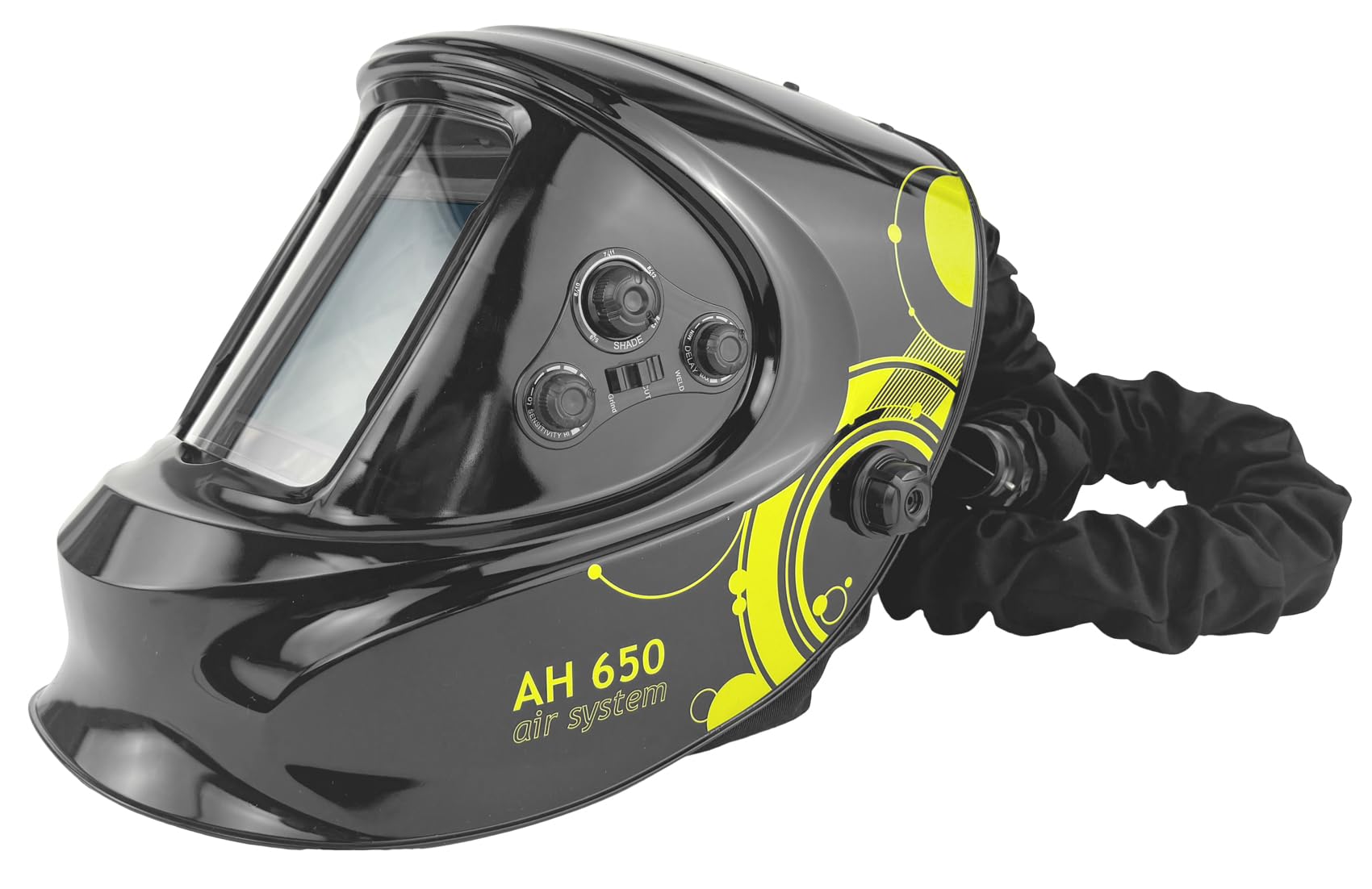 WELDINGER Automatik-Schweißhelm AH 650 air System mit Anschluss für Frischluftsystem