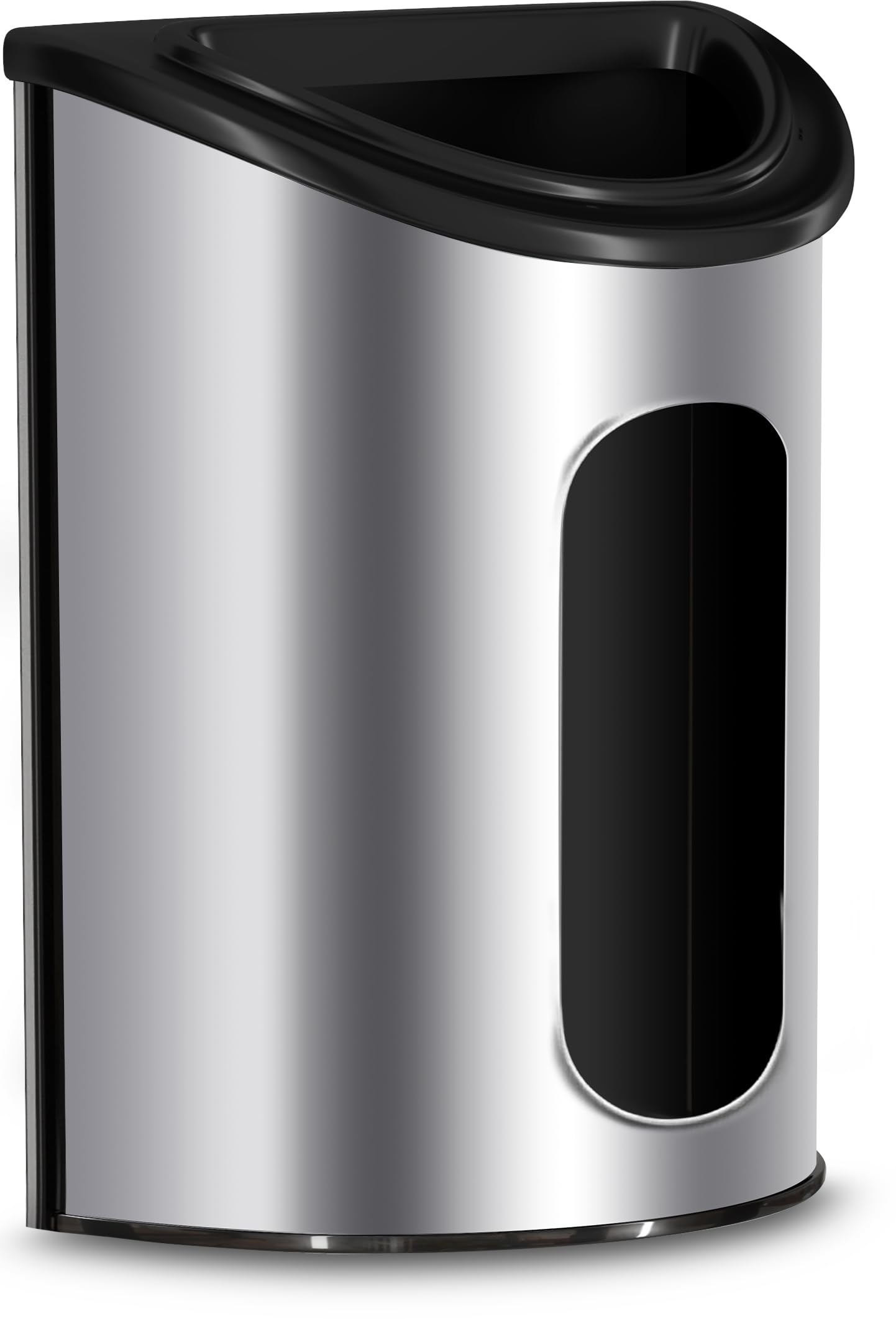 Utopia Kitchen Grocery Plastic Bag Holder and Dispenser Small, Easy Wall Mount Bag Saver, Stainless Steel, Silver