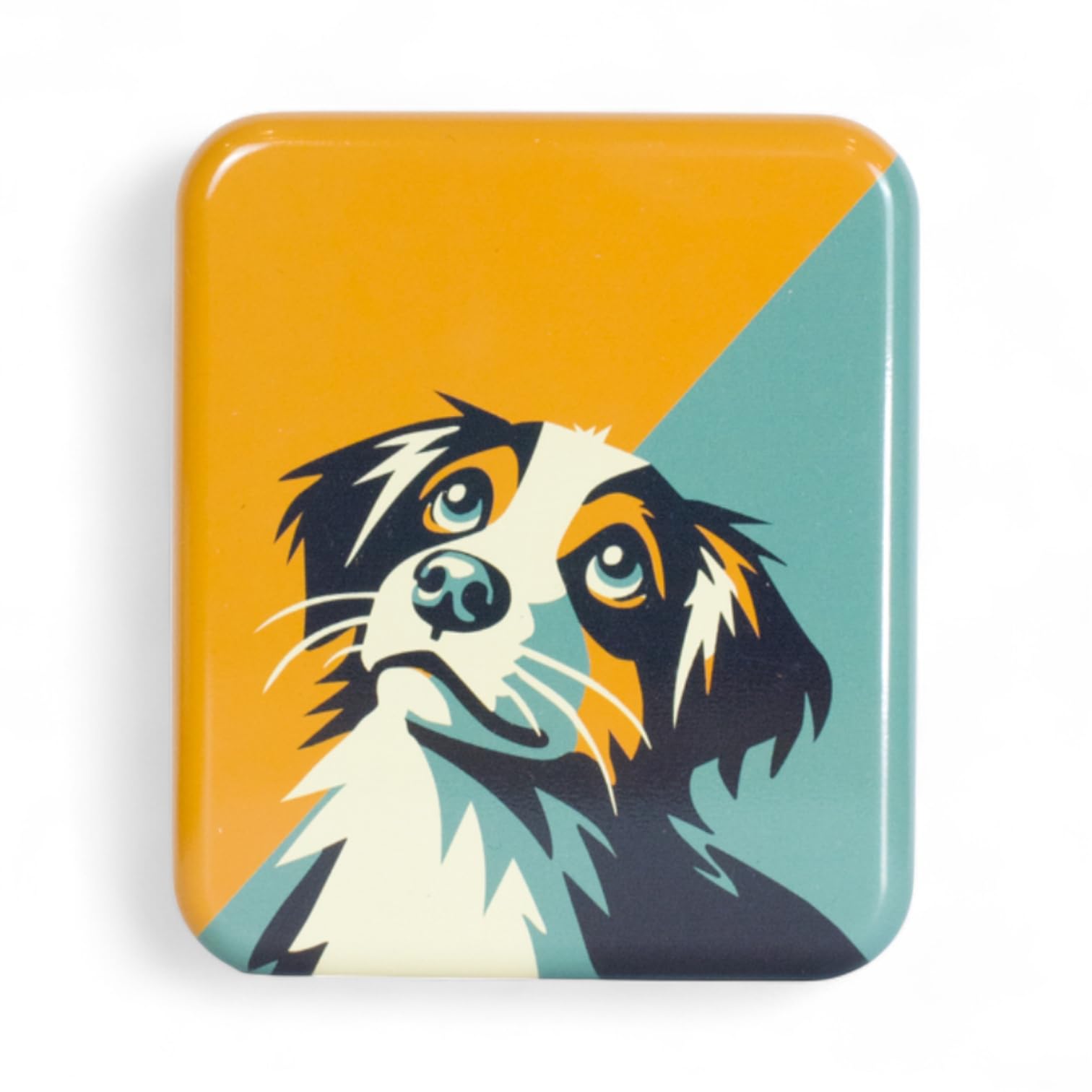 TINIT Dog Treat Tin – Portable Metal Storage Box for Dog Snacks & Training Treats, Stylish Tin for Walks, Travel, Home, Gift for Pet Owners Cat