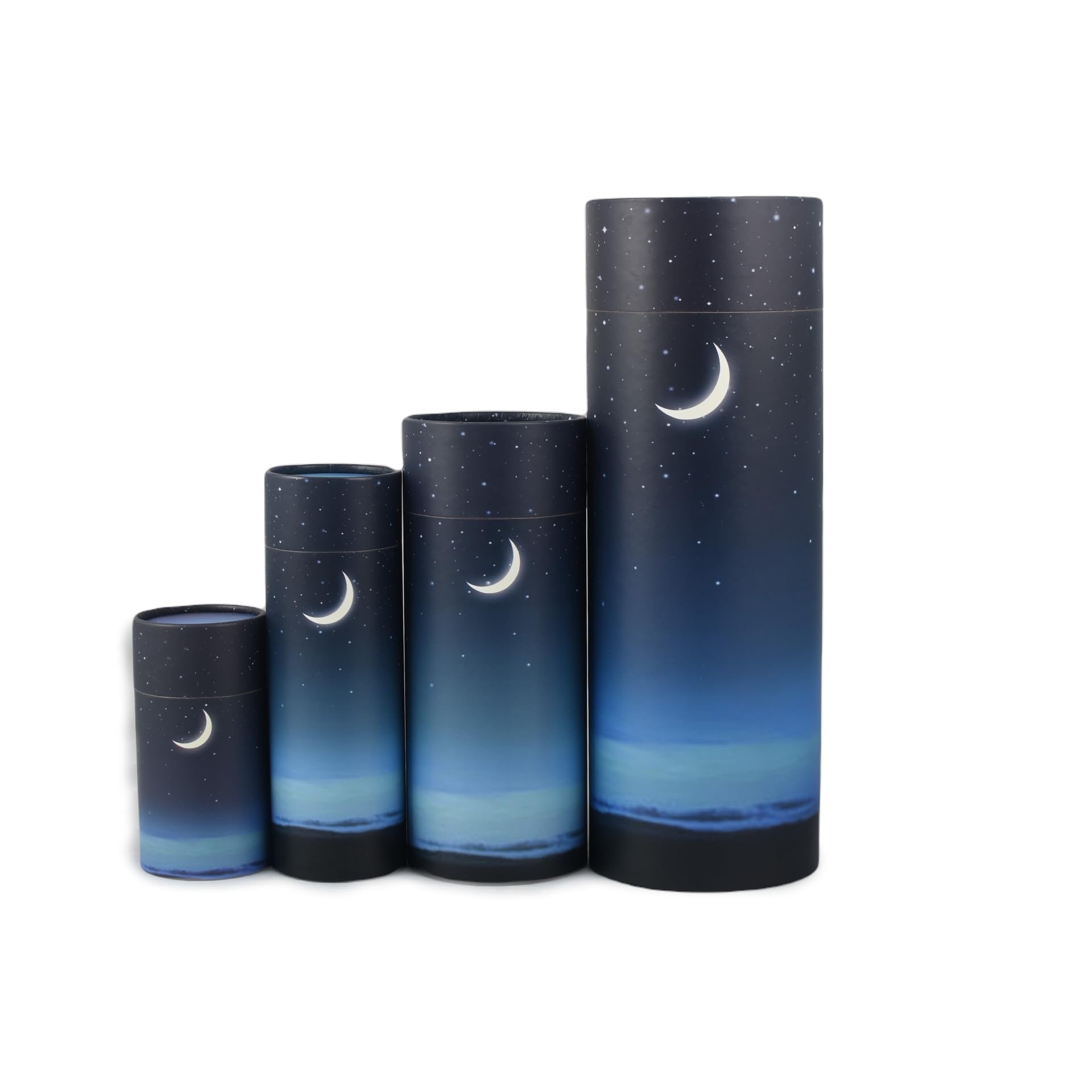 Scattering Ashes Urn, Eco-friendly Biodegradable Cremation Urn Scatter Tube (Starry Night Medium)