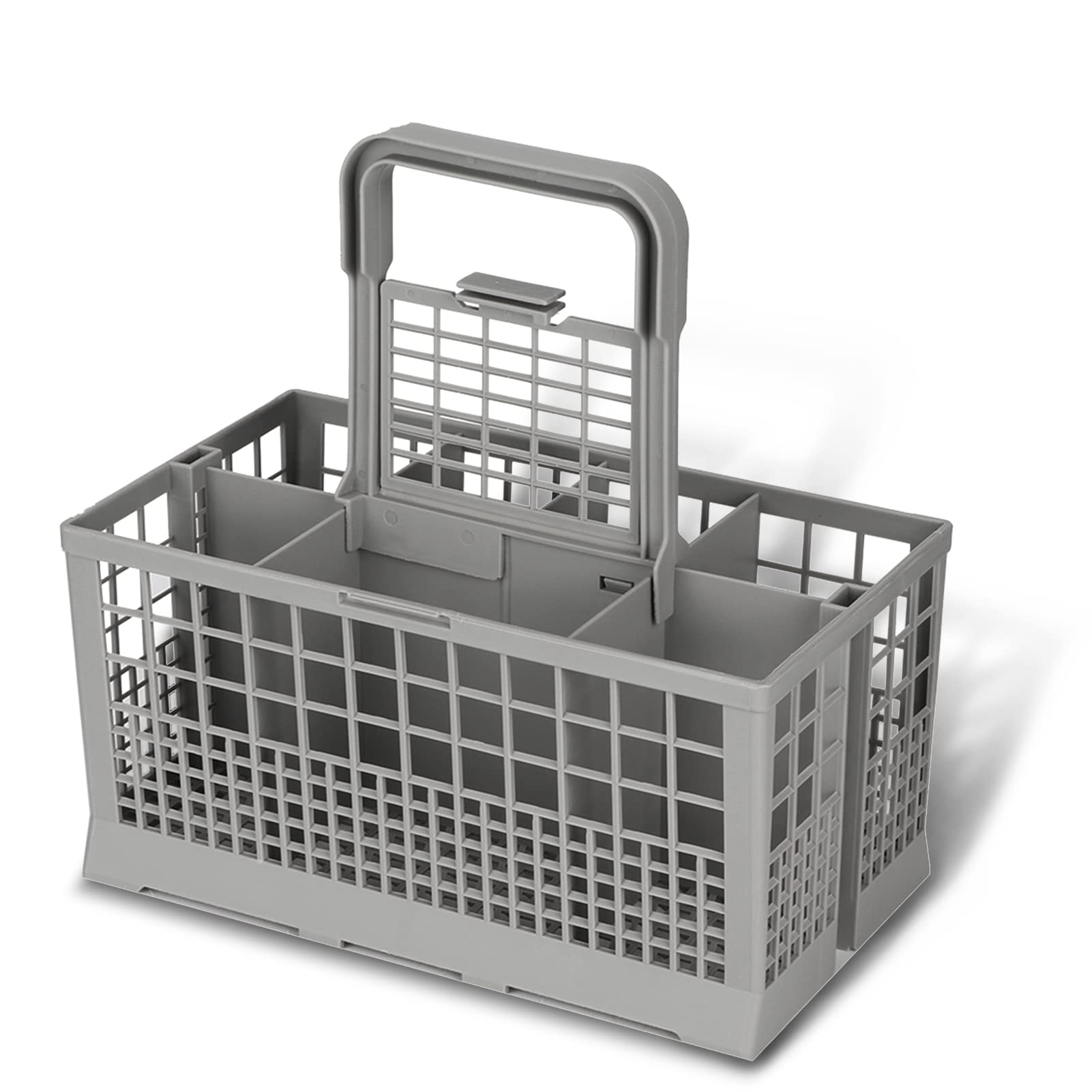 Cigemay Universal Dishwasher Cutlery Basket, Replacement Basket, With 8 Compartments, Dishwasher For Ge And More