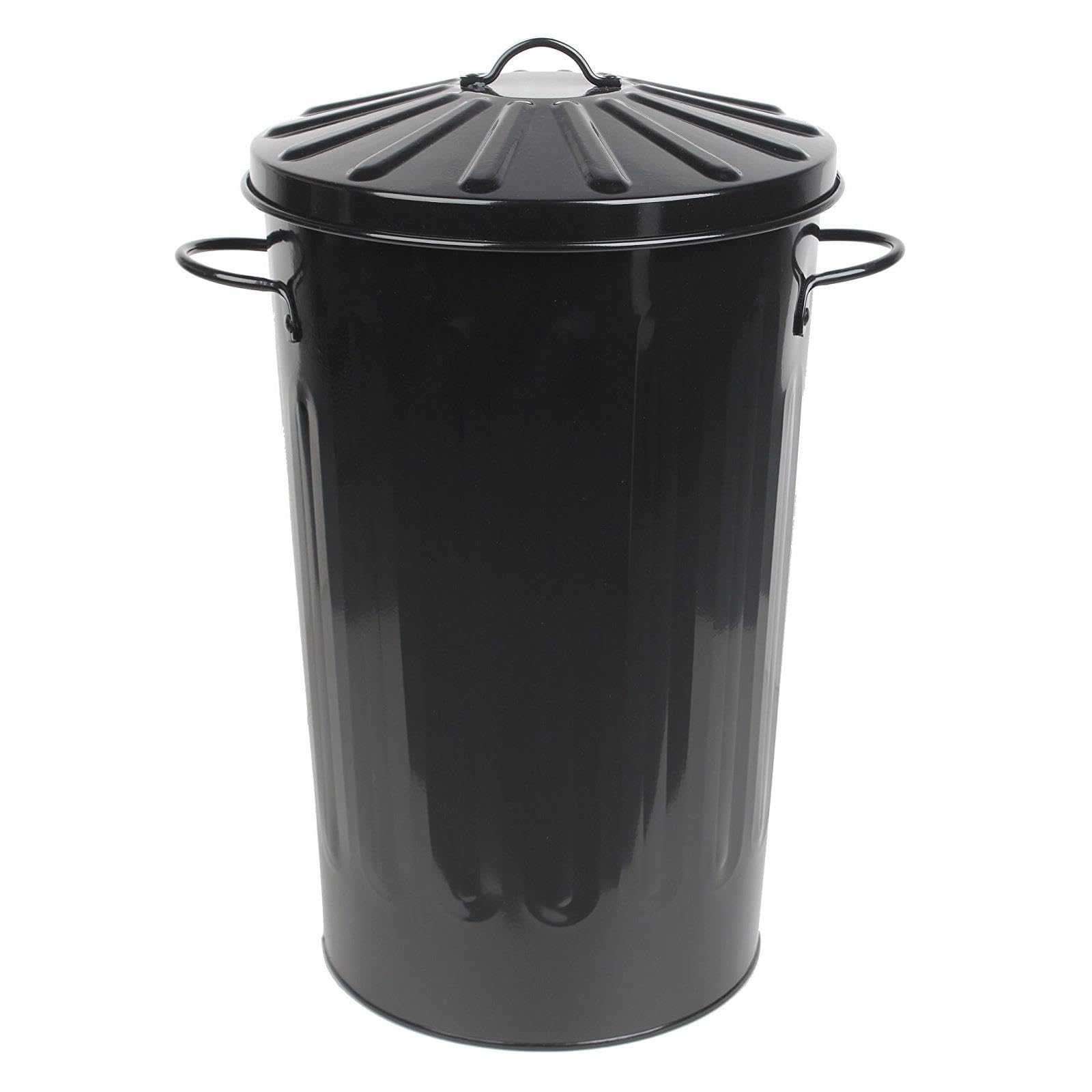simpa 60L Colourful Vintage Style Metal Tapered Dustbins & Lids - Pink 62cm (H) x 38cm (Dia) — view 7