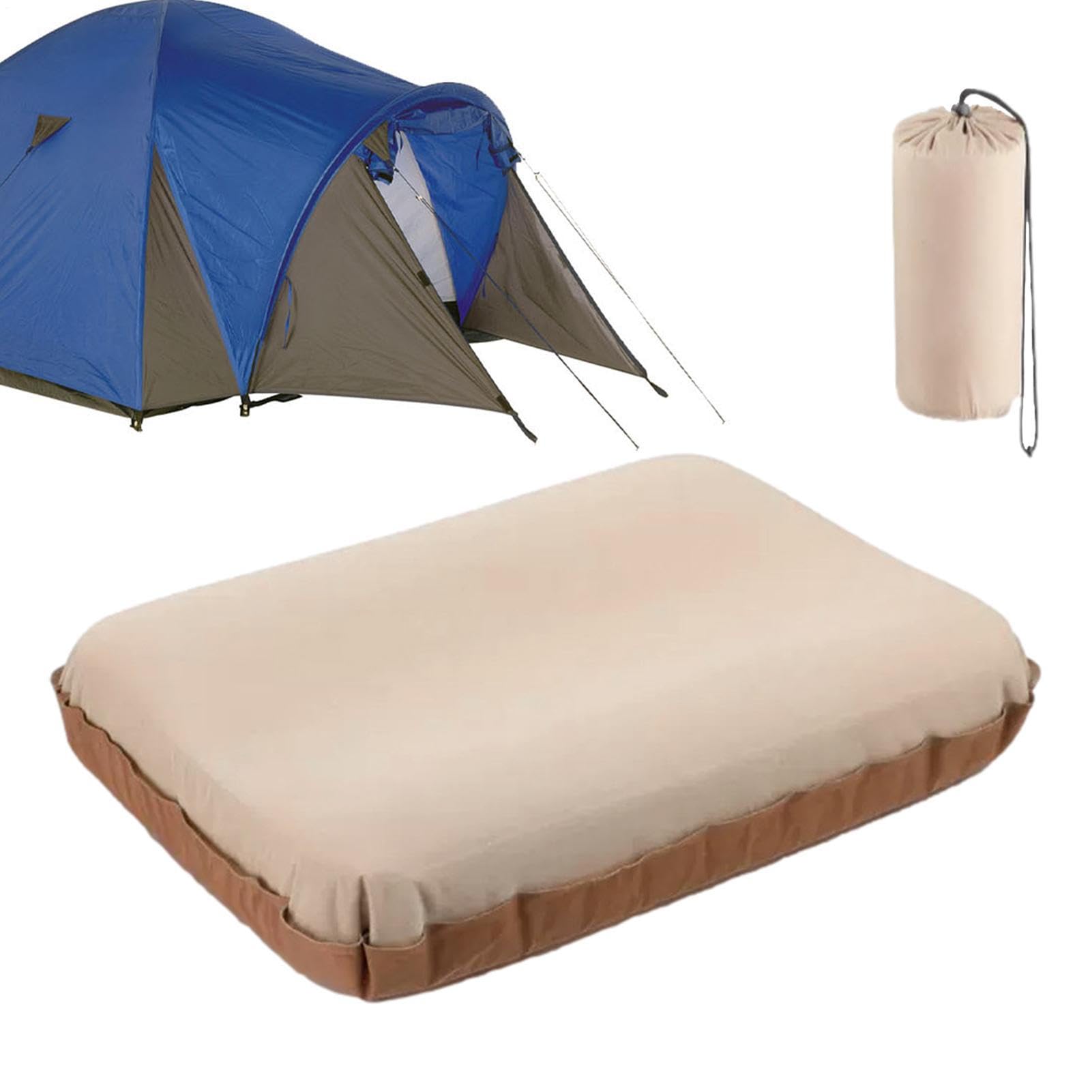 Coussins de camping – Coussin de | Oreiller confortable – Auto-gonflant 3D | haute élasticité soutien portable design compact parfait pour les aventures en plein air et les voyages pour le