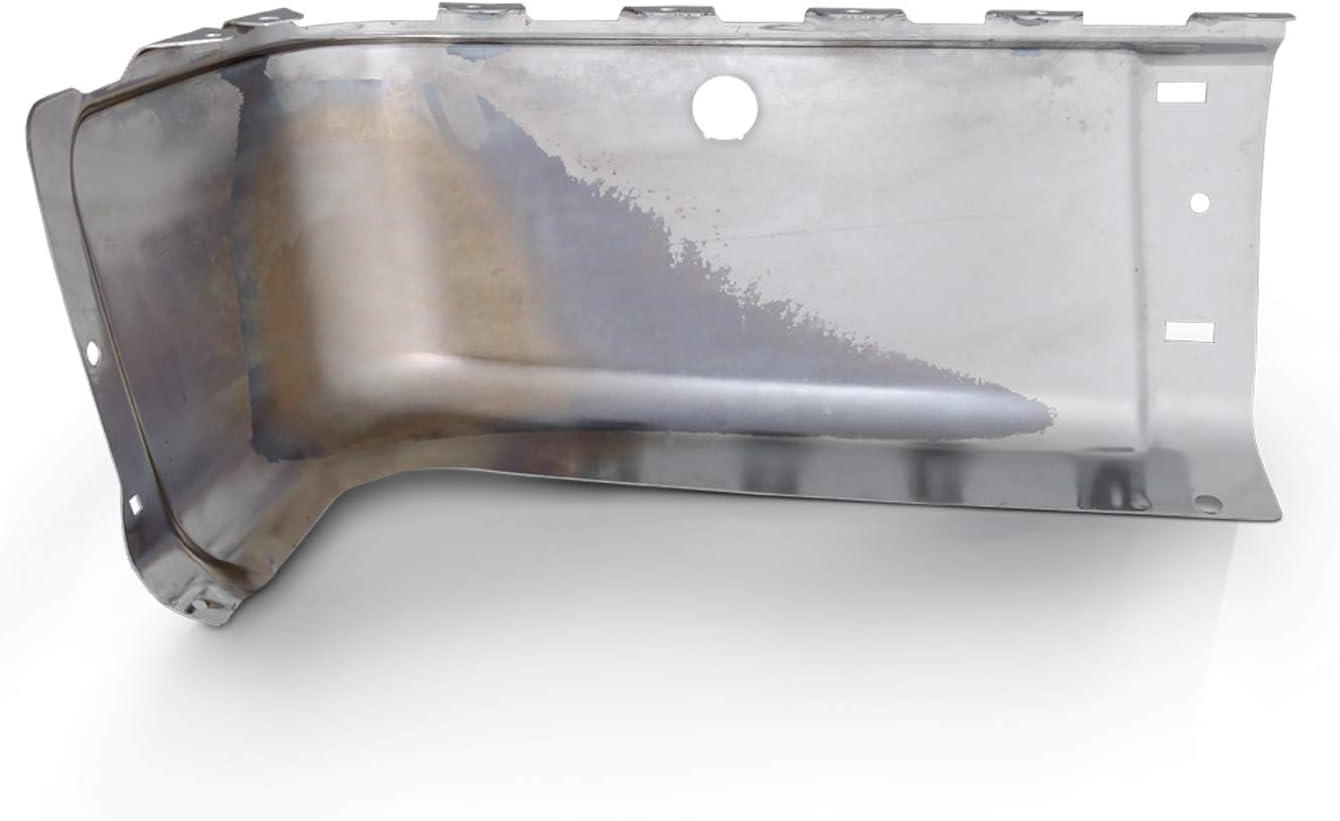AKKON - Fits 07-13 Chevy Silverado GMC Sierra 1500 2500HD 3500HD Chrome Steel w/Sensor Hole Rear Bumper End Cap Passenger Right