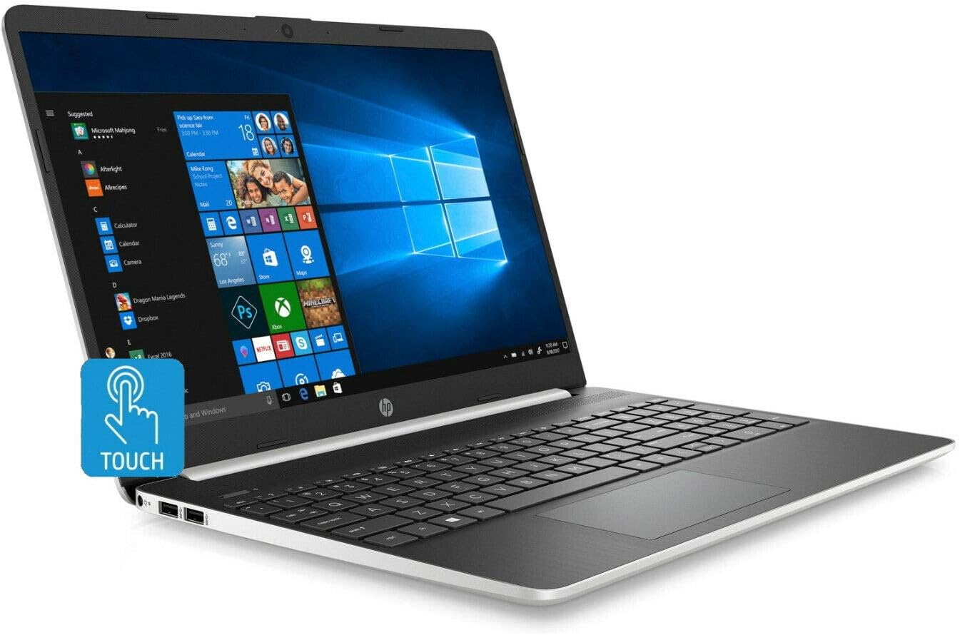 HP Notebook 15-dy1008CA, 15.6” HD Laptop, Intel Core i3-1005G1, 8GB RAM, 256GB SSD, Windows 10