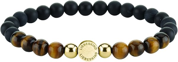 LIEBESKIND BERLIN Damen Beads Armband – Armschmuck aus Edelstahl und Halbedelsteinen - Schmuckstück und Talisman zugleich – elastisch, handgefertigt, modisch, vielseitig kombinierbar - 4