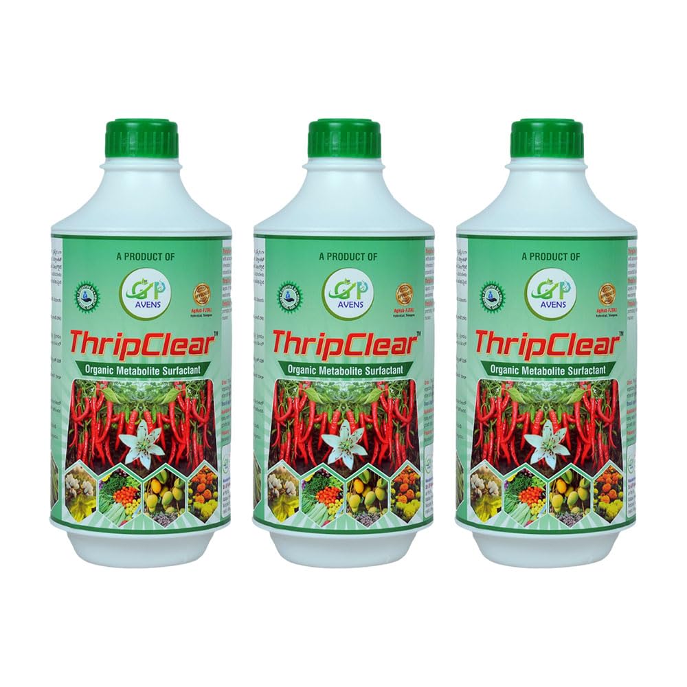 Thrip Clear Microbial Surfactant Based Thrips Management Liquid For Chilli Mango Grapes Tomato Crops | Black Thrips Control Support | Mix 8–10 Ml Per Litre (Pack of 3)-image-46