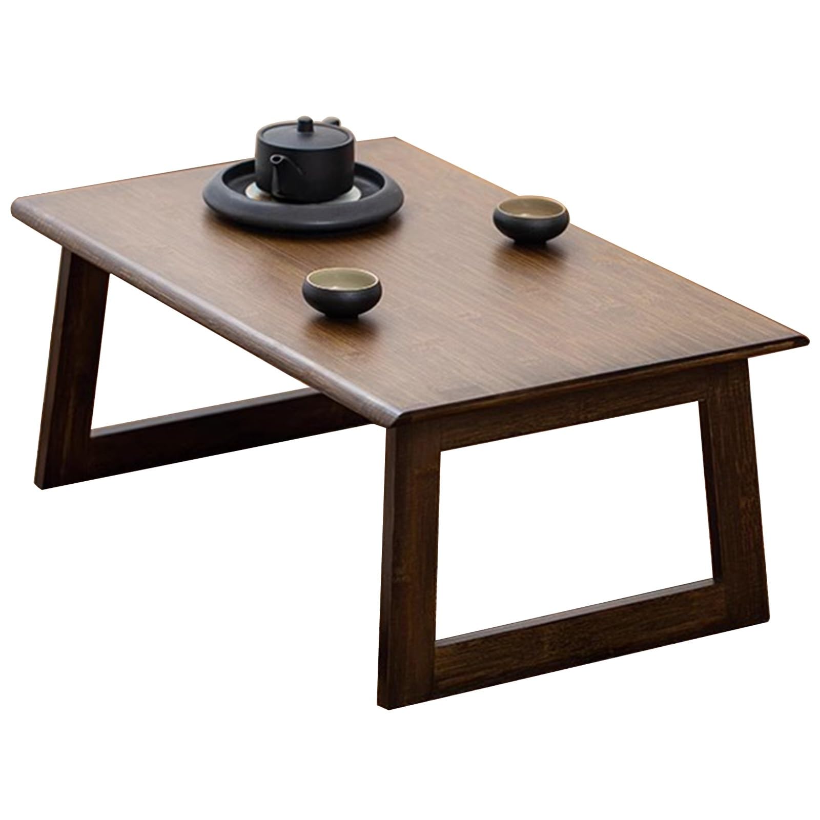 Table basse en bois pliable 70x40cm pour salon et ordinateur