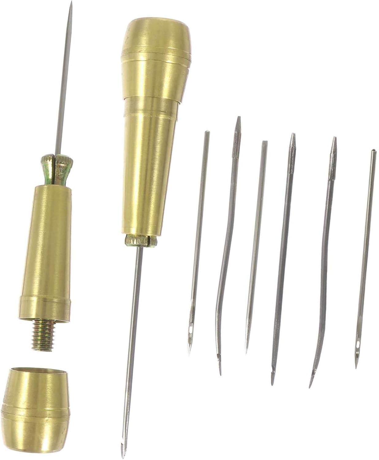 DECORNIJIA 2sets Shoe Guards for Creases of Craft Awls Repair Kit Sewing Needle Awls for DIY Craft Stitching