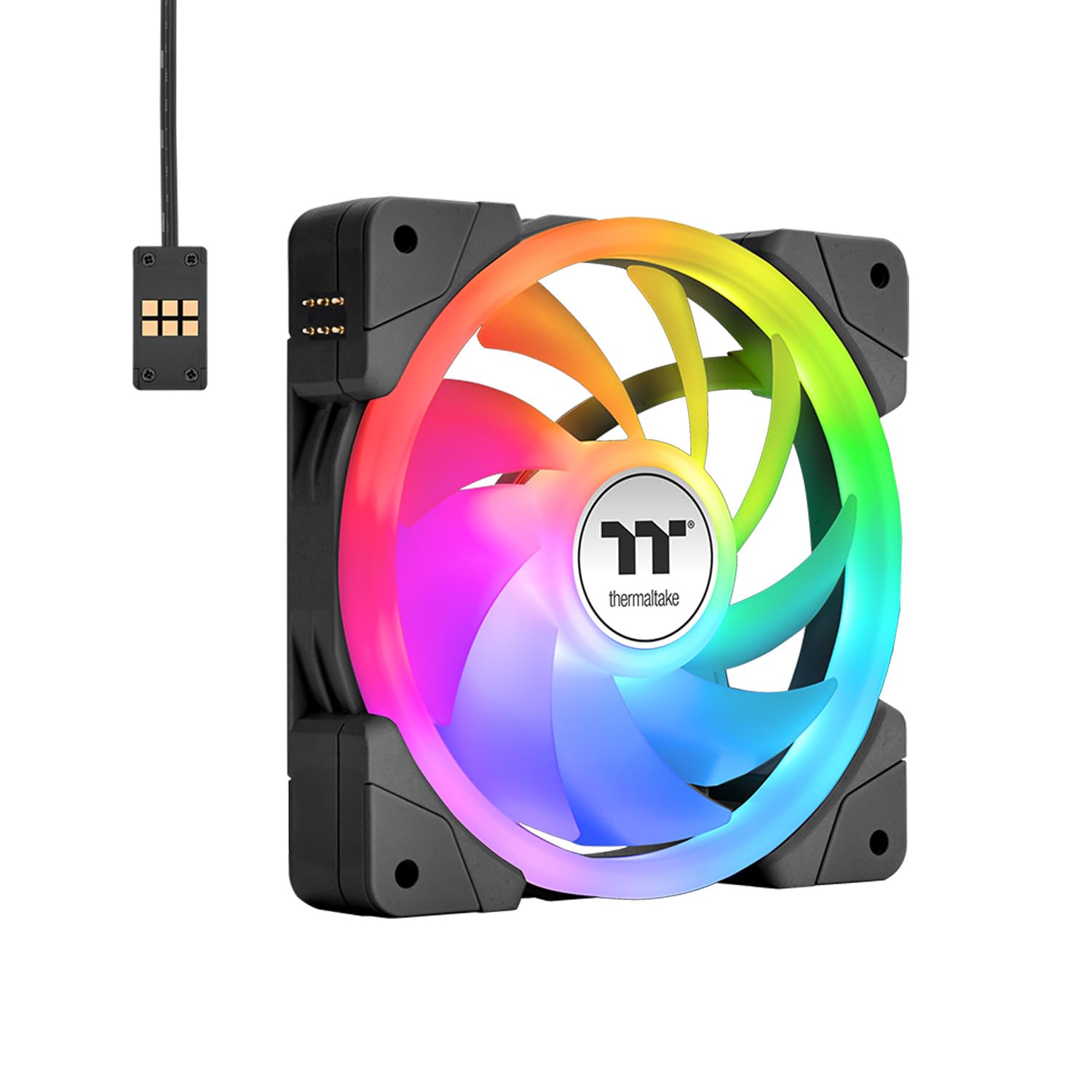 MagFloe CL-W432-PL12SW-A Refroidisseur liquide pour processeur/compatible Intel et AMD/3 x 120 mm 500~2000 tr/min SWAFAN EX/radiateur 360 mm/MagForce 2.0/4.9" carré LCD/pales de ventilateur