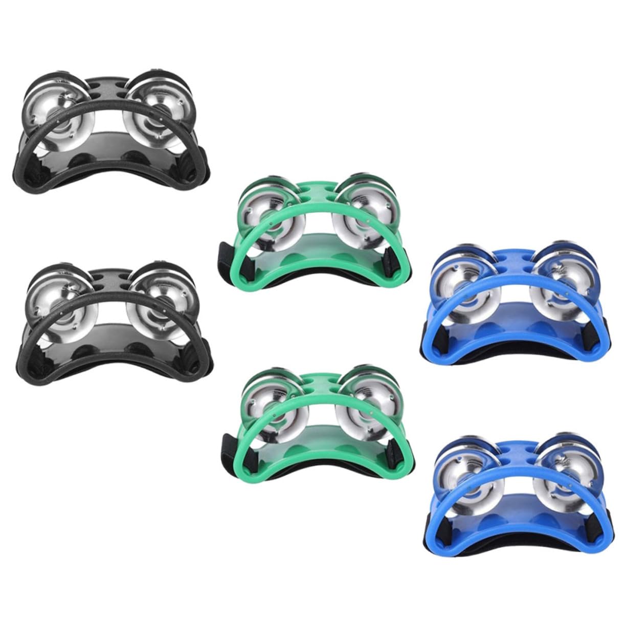 NULYLU Foot Tambourine Drum 3 Pairs Music Enlightenment Foot Tambourines Accompaniment Foot Bell Versatile Instrument