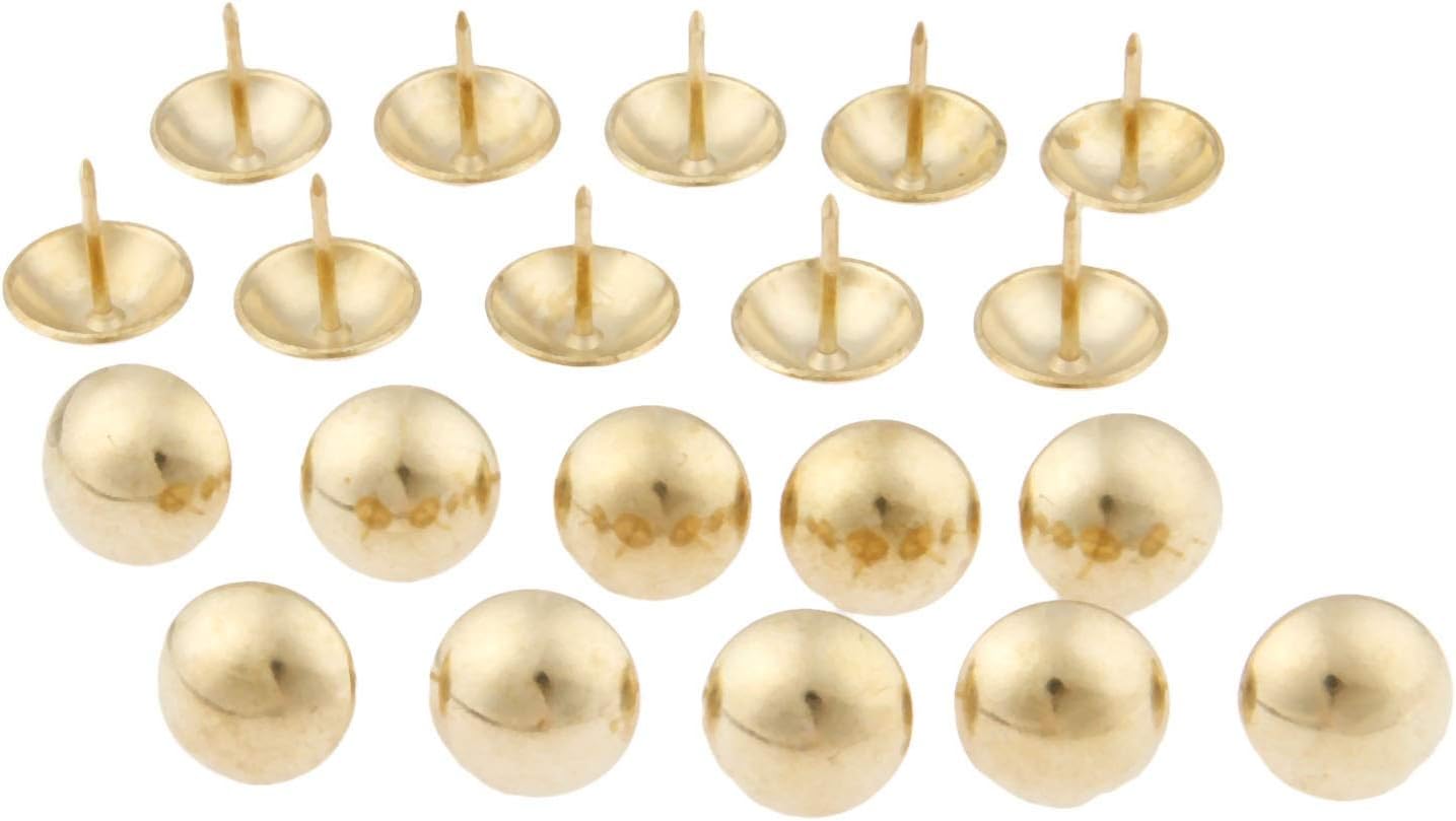 Screw pins for Upholstery，10-100pcs Black Upholstery Nails Round Head Metal Pushpins Vintage Tacks Sofa Decor 5/7/9/11/19x17mm (Color : 5x17mm 20pcs) (Color : 7x17mm 20pcs) (Color : D)