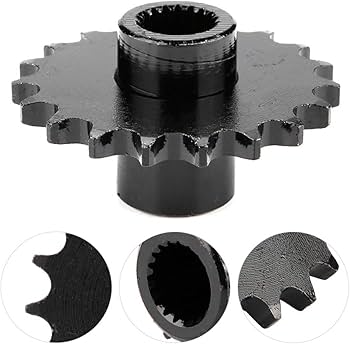 Amazon.com: Aramox Chain Gear Sprocket, 428 Chian 19 Tooth Front