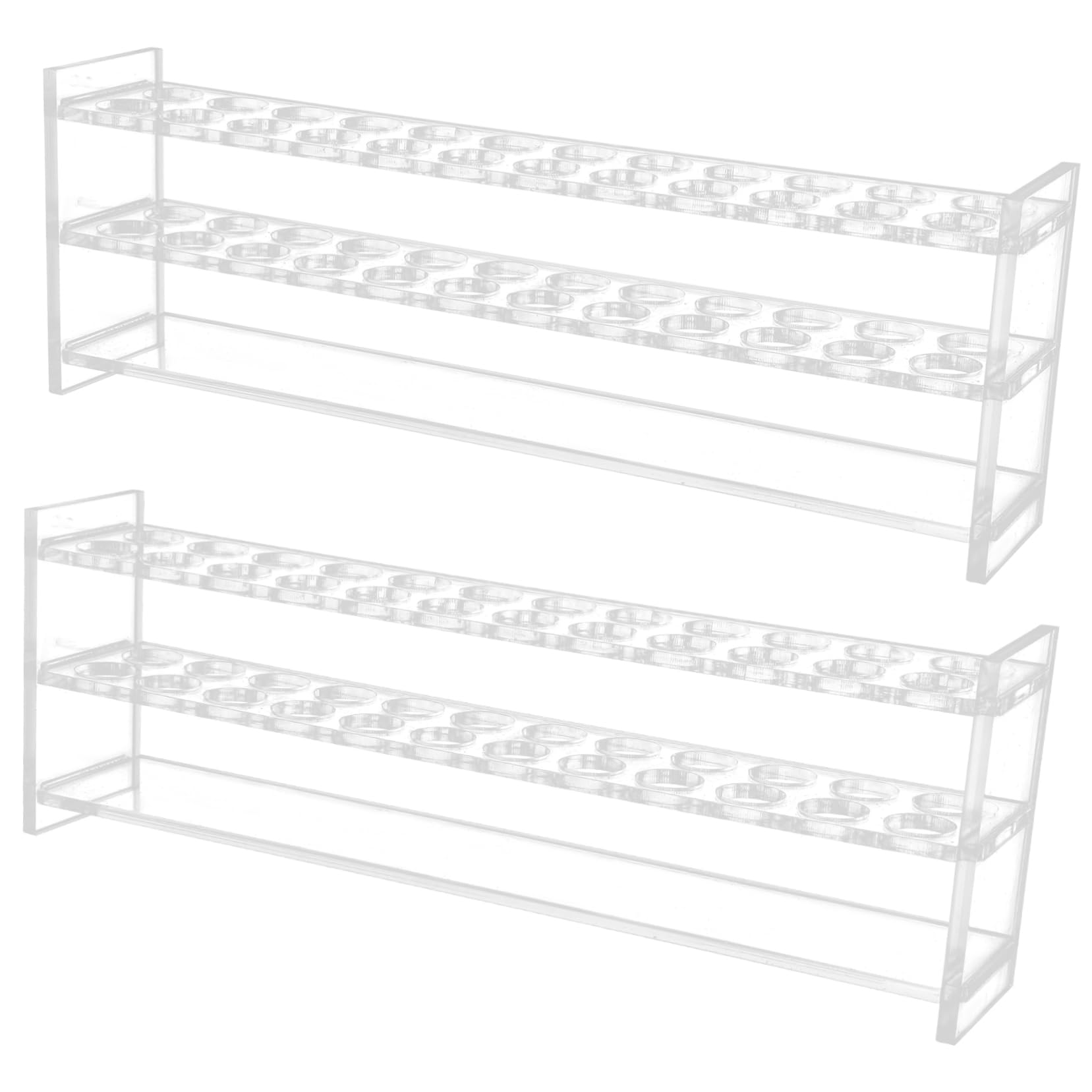 HEALLILY 2pcs Colorimetric Tube Rack Test Tube Holder for Science Party Reusable Lightweight