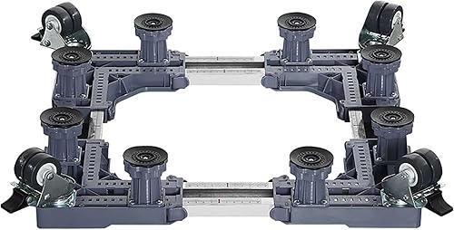 Soporte para lavadora Base de rodillo multifuncional para muebles Base de refrigerador móvil con 4 ruedas de bloqueo de 8 pies fuertes para
