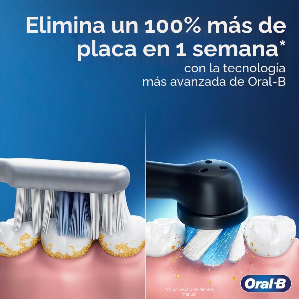 Oral-B iO Series 3 Cepillo de dientes eléctrico con (1) cabezal de cepillo, recargable, color blanco