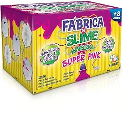 Kit Para Fazer Slime Da Acrilex Kimeleca Super Pink