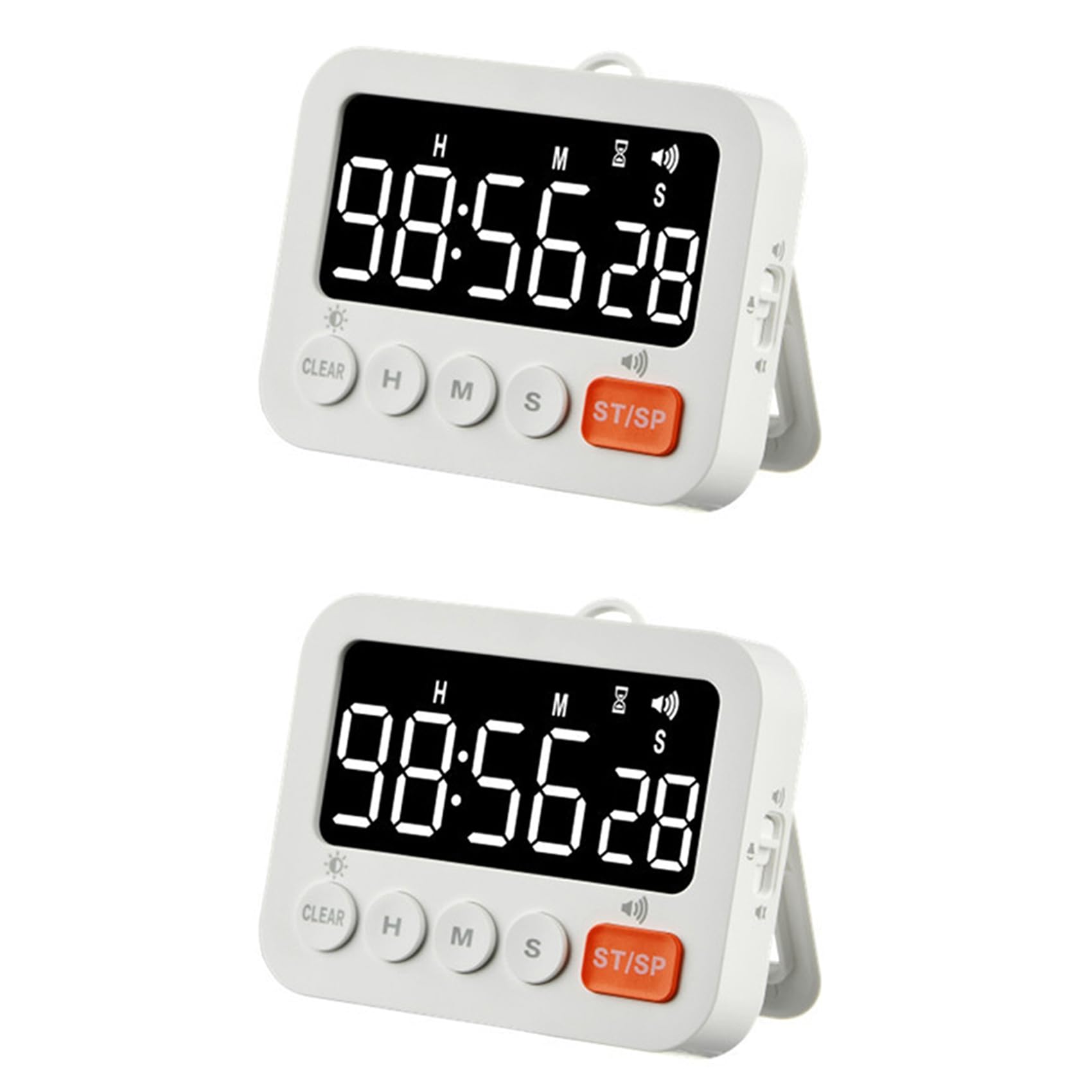 Hndhbfgrt 2X Kitchen Timer Digital Timer Manual Countdown Cooking Timer Cooking Shower Study Stopwatch Kitchen Gadget