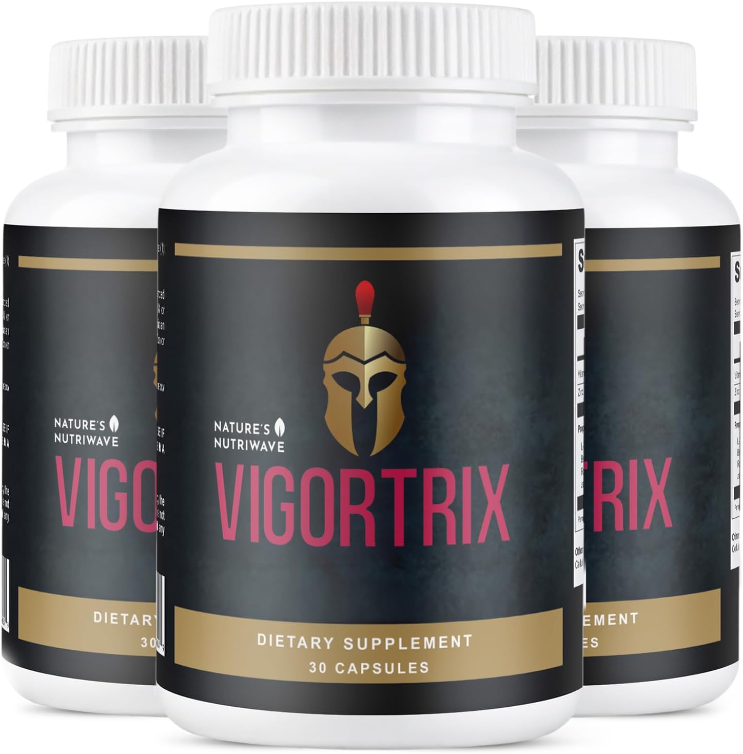 Vigortrix – 100% Natural Men’s Wellness Supplement with Niacin, Zinc & Herbal Blend – Made in USA - 30 Capsules, 3 Month Supply