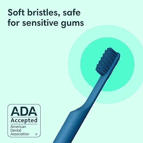 Miniatura 4 de Quip Cepillo de dientes sónico inteligente recargable para adultos, cepillo de dientes eléctrico cronometrado con Bluetooth y aplicación de