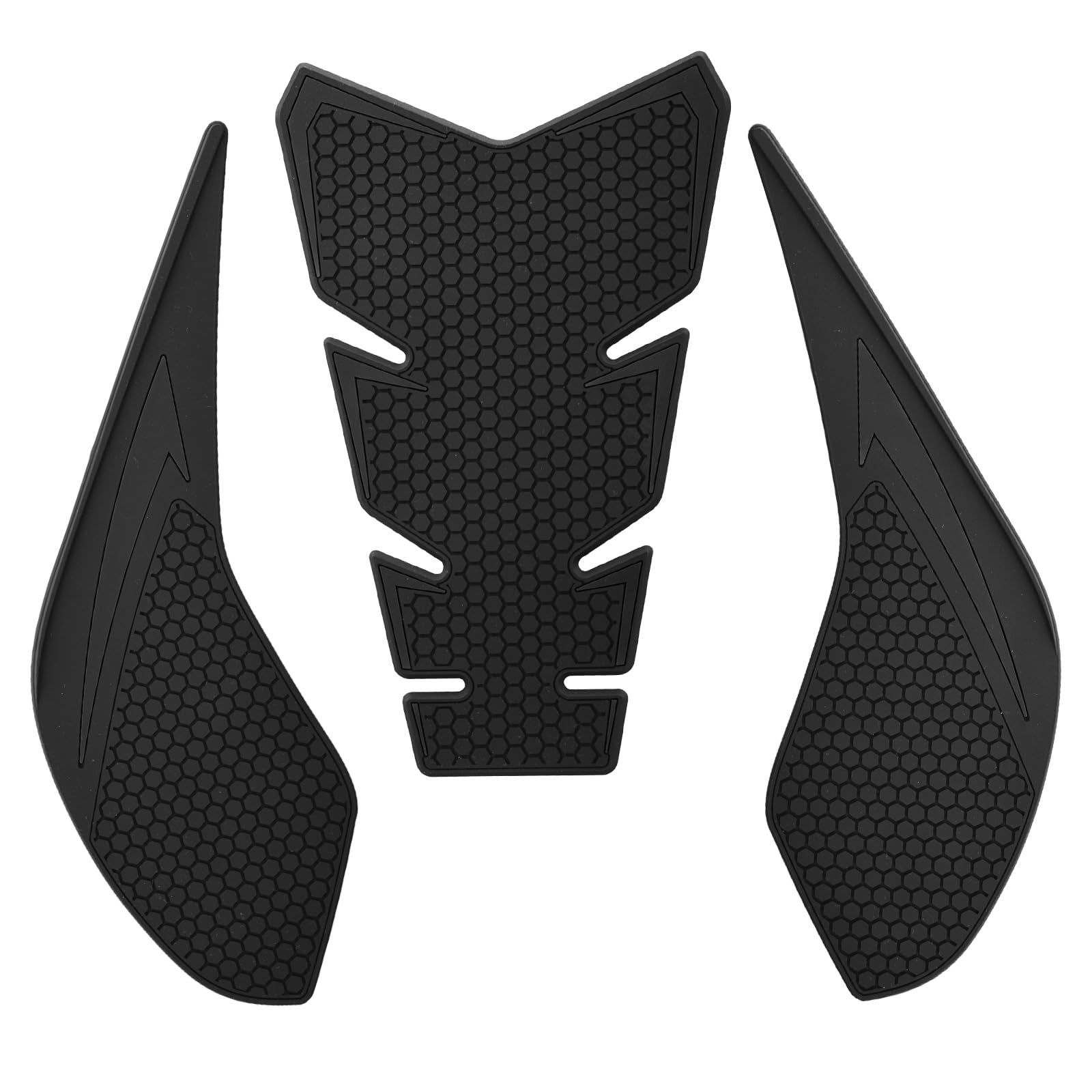 Motorcycle Tank Grip Protector Pads, Anti-Slip Honeycomb Design, Compatible with Suitable for Honda CBR500R CBR400R 2024~ CB500F/400F 2024~ (CBR500R/F(2024+) Black)