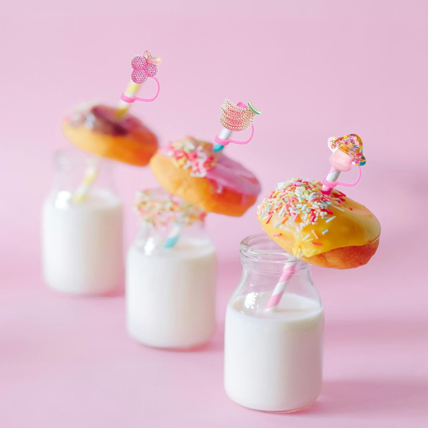 Pink Straw Cover Cap,6PCS Straw Toppers Compatible with Stanley 40oz/30oz/20oz Tumbler,Fruit Straw Cover Caps for Cup Straw Accessories,Silicone Straw Tips for Girls Birthday Gift Ideas 4 61yLWGAf0PL. AC SL1500