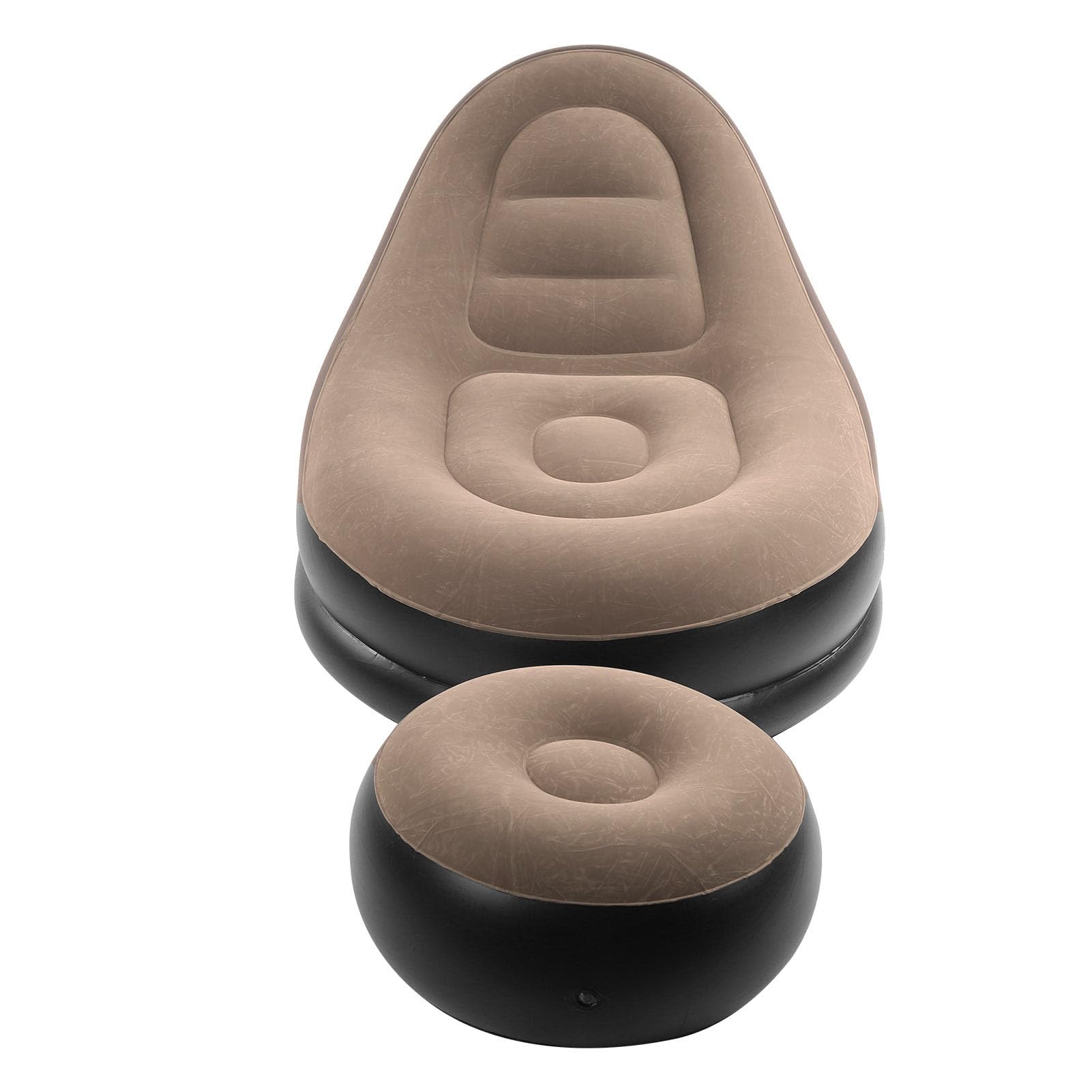 Sofá inflable flocado para evitar dolores de espalda sillón portátil exterior