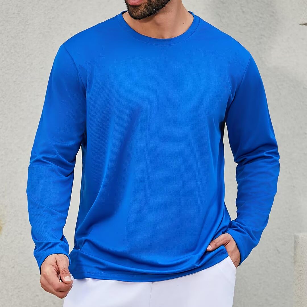 Lee Hanton Quick Dry T Shirts for Athletic Running Outdoors Moisture Wicking Quick Dry T-Shirt 3 Pack Long Sleeve Shirts Size XL