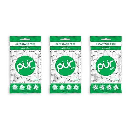 PUR Gum Spearmint, 55Count, 3 Pack