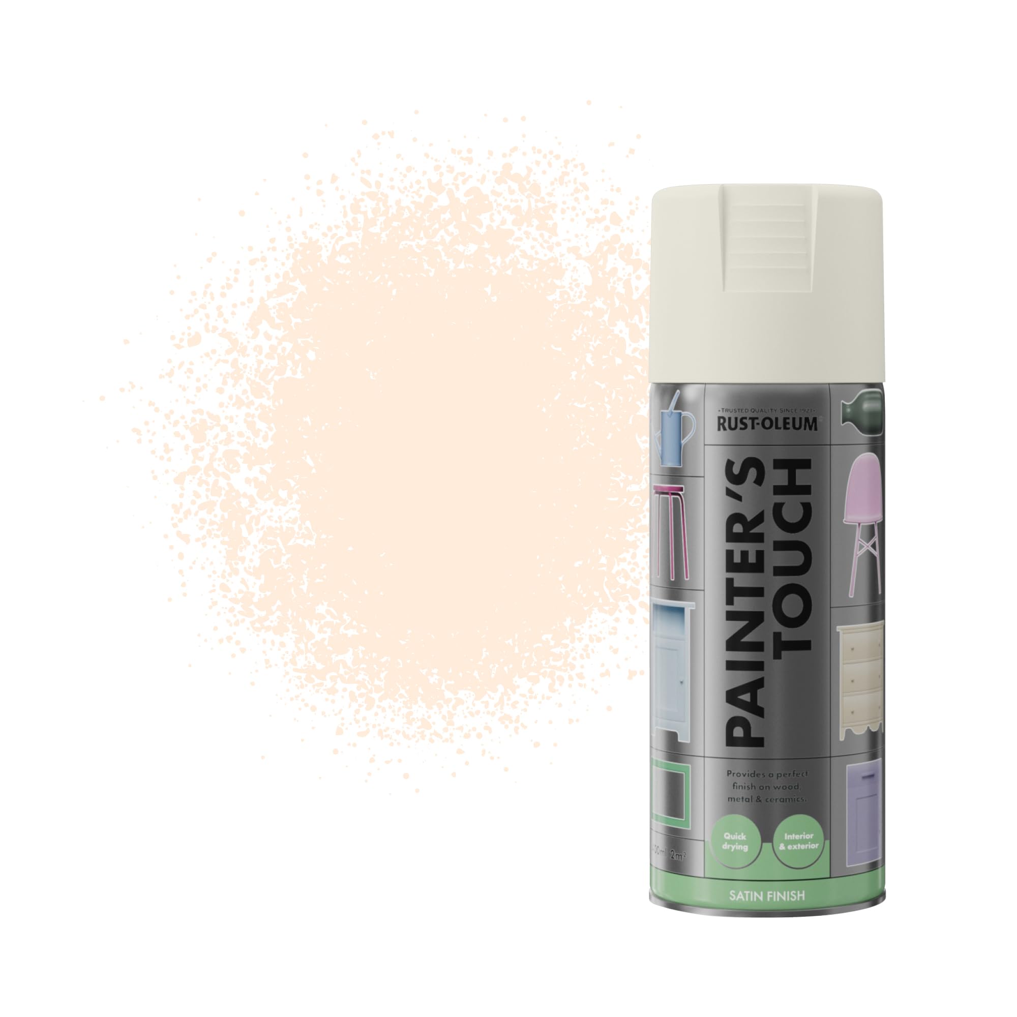 Rust-Oleum Painter's Touch Spray Paint Aerosol Ivory Silk Satin