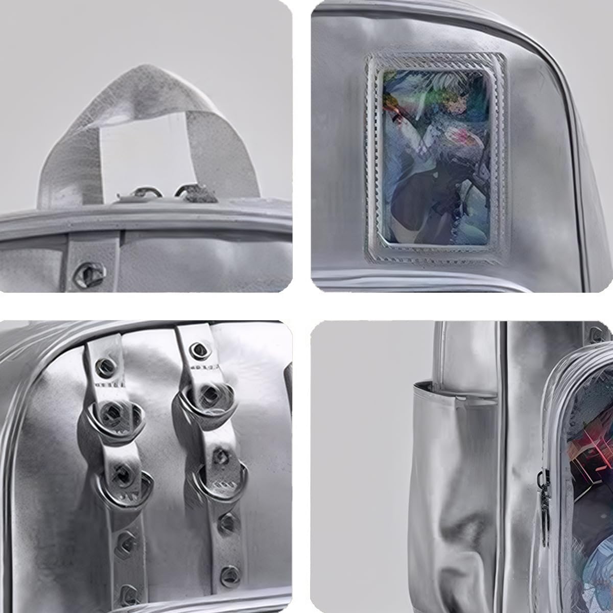 Kawaii Ita Bag Backpack, Pin Display Window Bookbag, 13" Laptop image 4