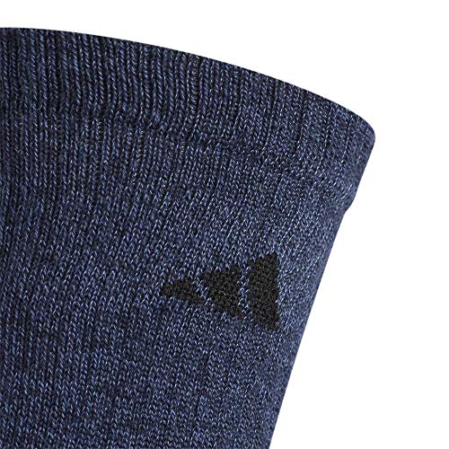 Adidas Mens Athletic Cushioned Crew Socks (6-Pair), Legend Ink Blue/Tech Ink Blue/Light Onix Grey, Large #TOP2