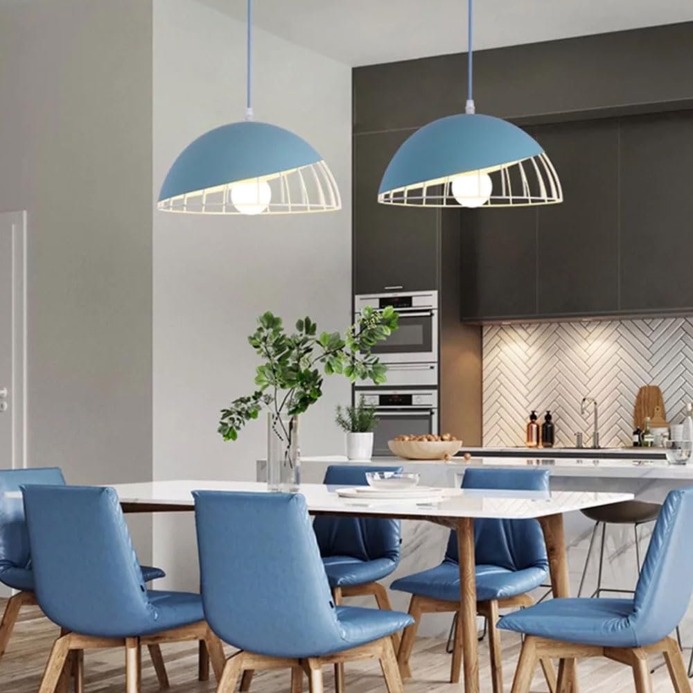CFWSHJ Żyrandol w nowoczesnym stylu industrialnym, kreatywna, pusta metalowa lampa wisząca, lampa wisząca z pojedynczą głowicą z gwintem E27, dekoracja korytarza w sypialni, jadalni i oprawach