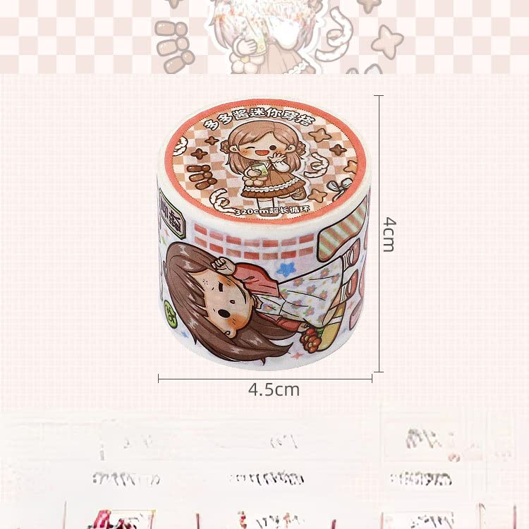 Amazon.com: Kawaii Washi Tape Organizer Cute Cartoon Girls