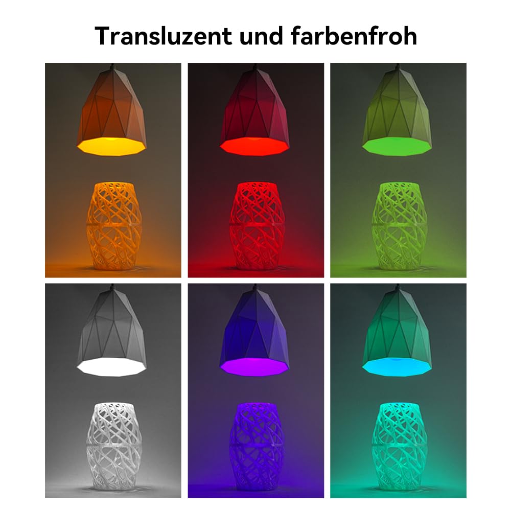 Creality Hyper-PETG filament do drukarki 3D, 4 kg, 1,75 mm, dokładność ± 0,03 mm, filament do drukarki 3D o dużej prędkości 30-600 mm/s, nadaje się do większości drukarek FDM 3D, 4 cewki – 1 kg (4 ×