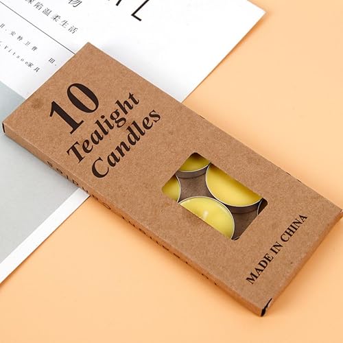 Miniatura 9 de Velas de té de boda, paquete de 10 velas votivas para fiestas y el hogar, pequeñas velas de deseos a granel con 1.5-2 horas de tiempo de combustión