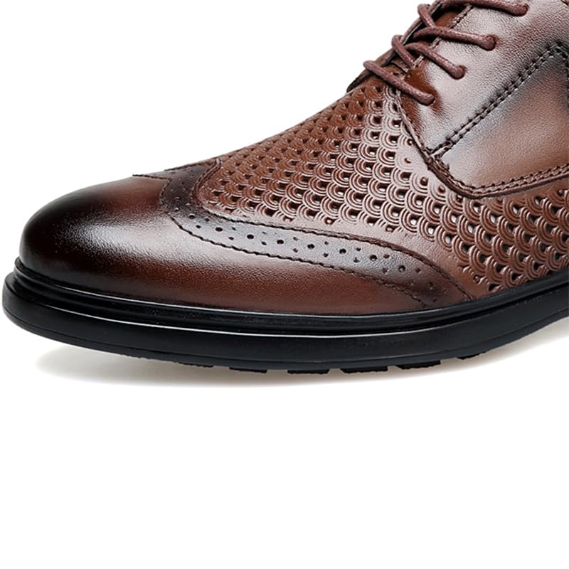 MWX Men's Casual Dress Shoes Casual Lace-up Oxfords Business Breathable Leather Shoes for Men2
