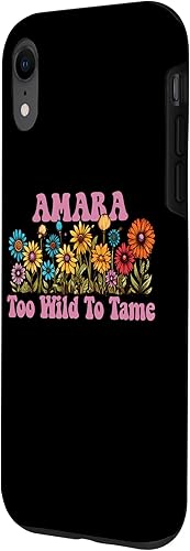 Miniatura 2 de iPhone XR AMARA Name Cute Retro Girls Wildflower AMARA Name Case