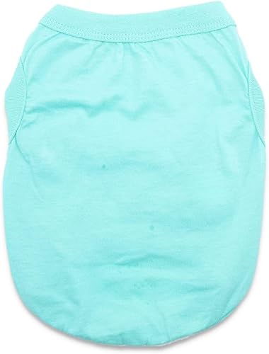 Miniatura 6 de Paquete de 6 camisetas de Yorkie para perros extrapequeños, 100% algodón, ropa para cachorros, ropa de chihuahua en blanco, camiseta para perros y