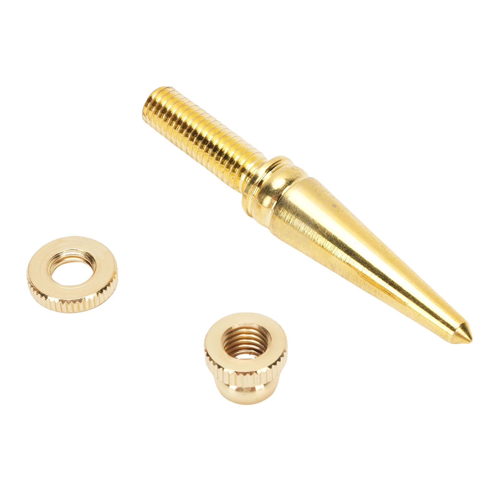 Generic Set di Piedini Isolanti Antiurto in Rame con Punte per Altoparlanti per Giradischi Subwoofer, Cuscinetti Antivibranti Regolabili in Altezza per Domestico