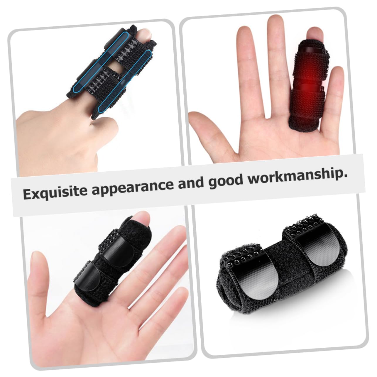 UTHCLO Adjustable Joint Thumb Stabilizer Humble Finger Protector for Night or Finger Fixator Breathable Material Support Joint Brace for Injuries