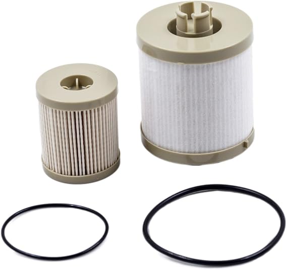 FD4616 FL2016 Fuel & Oil Filter Replacement for Ford 6.0L Super Duty | OE 3C3Z-9N184-C 3C3Z-6731-AA, for F250-F550 Excursion, 98% Particle & Dust Barrier, Uniform Flow for Maximum Power