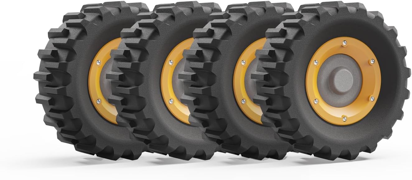 Lawn Mower Wide Wheels Tires For Mowrator Lawn Mower S1 4WD 4 Packs