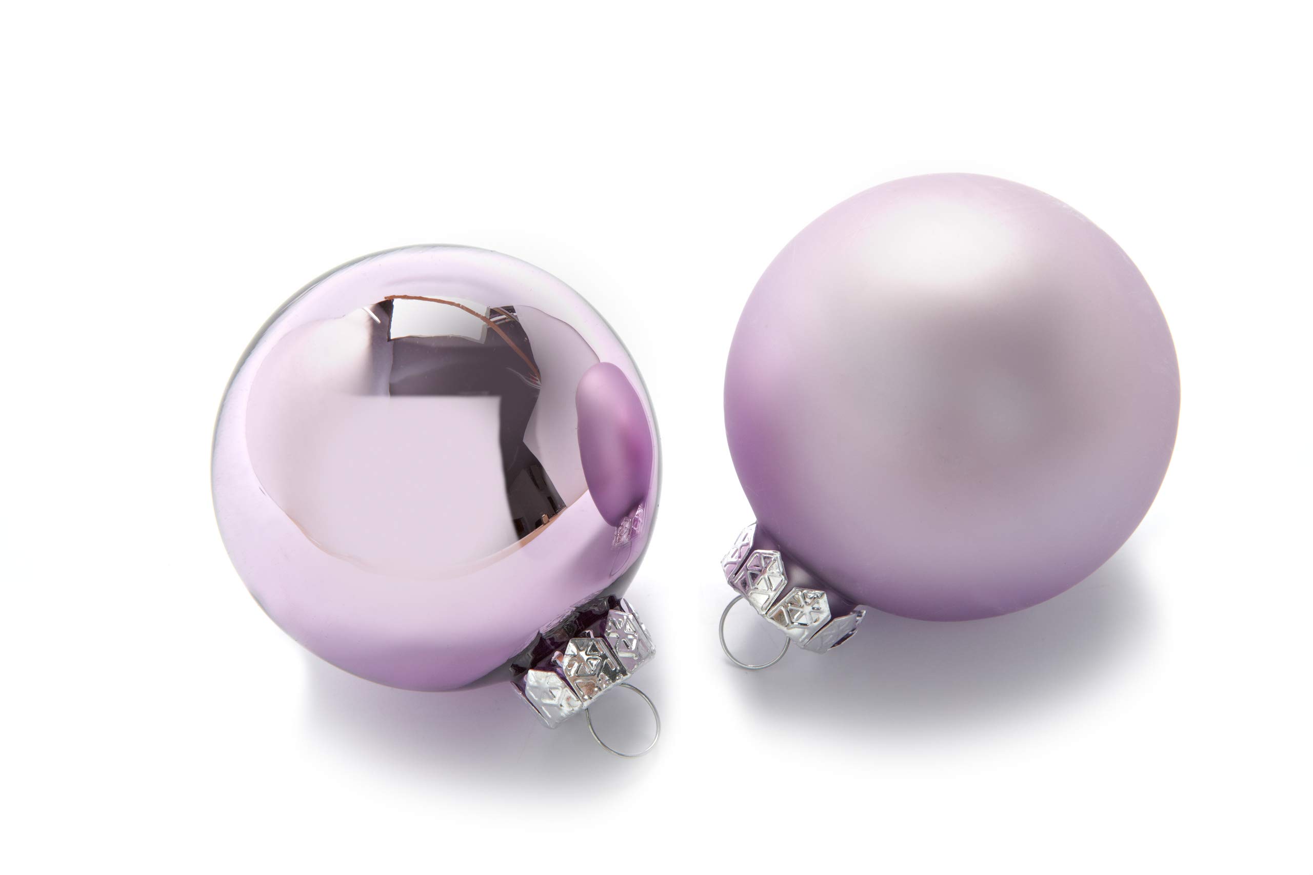 Heitmann Deco Set of 21 Glass Baubles + Tree Topper - Christmas Tree Decorations for Hanging - Christmas Tree Baubles - Pink - Image 2