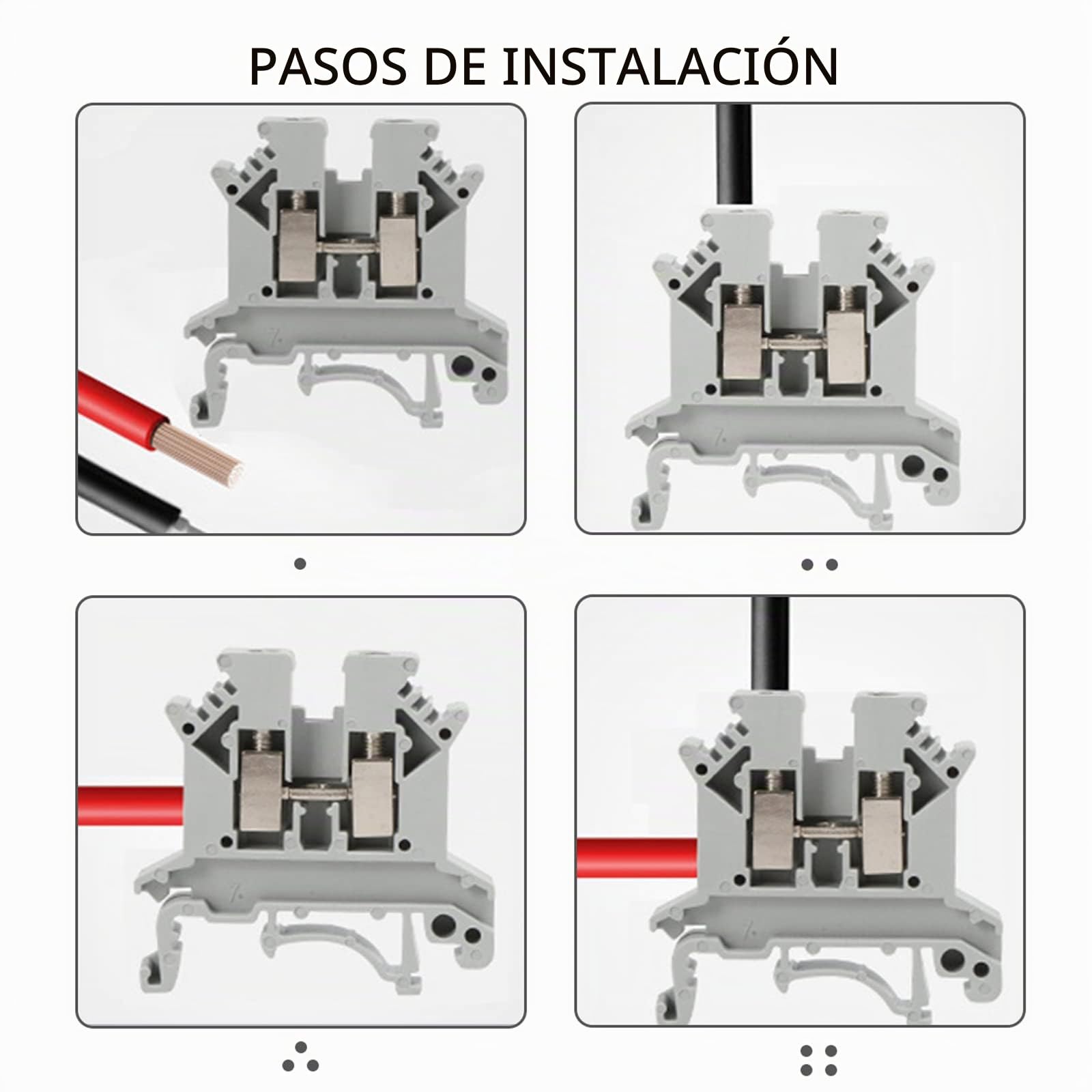 Terminal de Alimentación UK 2.5B Kit de Bloques de Riel y DIN