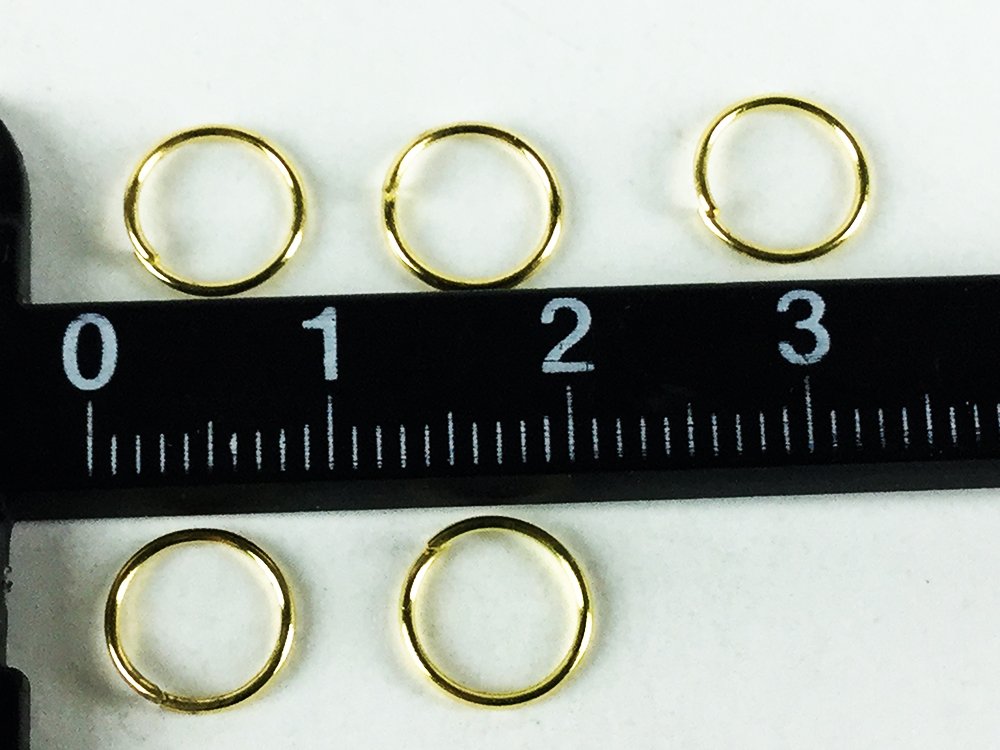 Amazon.co.jp: ノーブランド品 丸カン ゴールド 8mm 200個